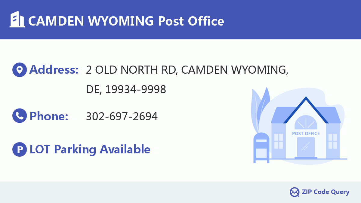 Post Office:CAMDEN WYOMING