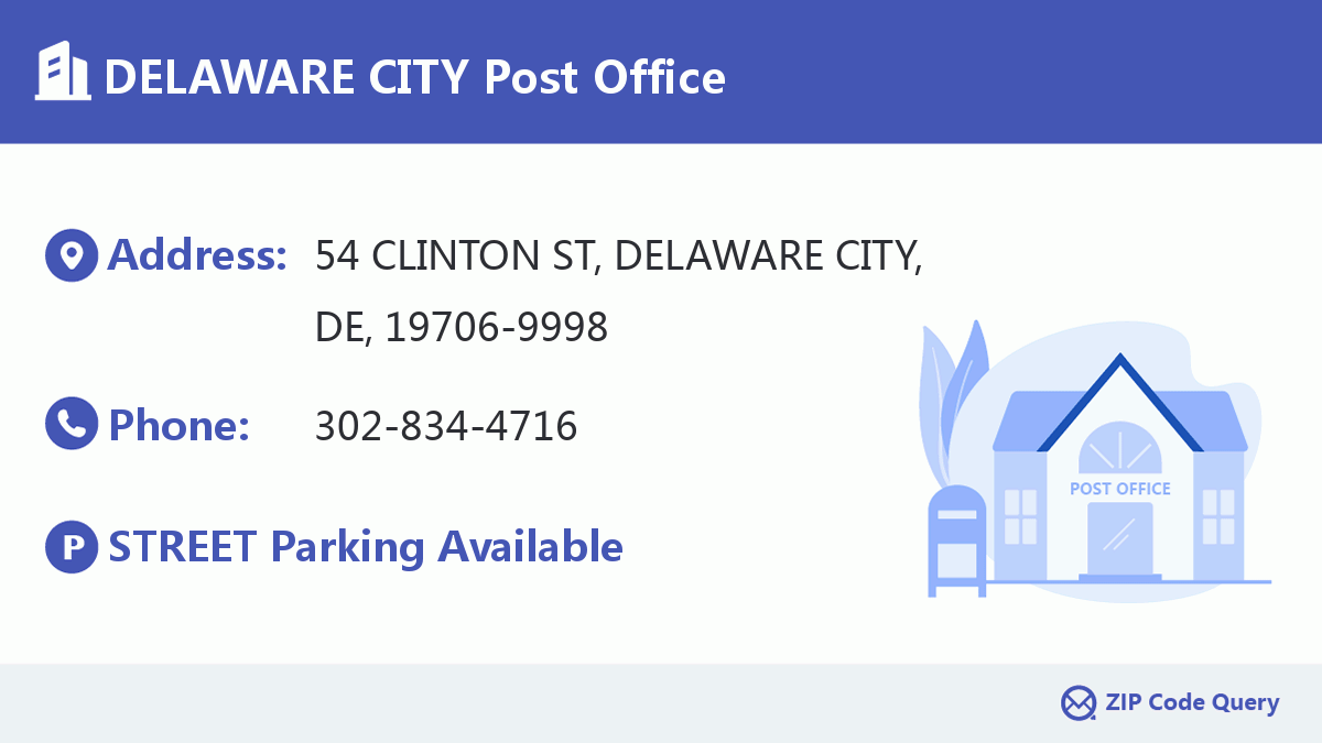 Post Office:DELAWARE CITY